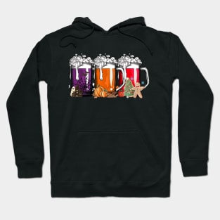 Funny Beer Halloween Thanksgiving Christmas Hoodie